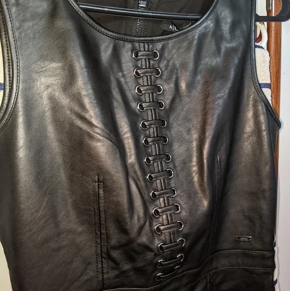 Armani Exchange | Dresses | Armani Exchange Faux Leather Dress | Poshmark